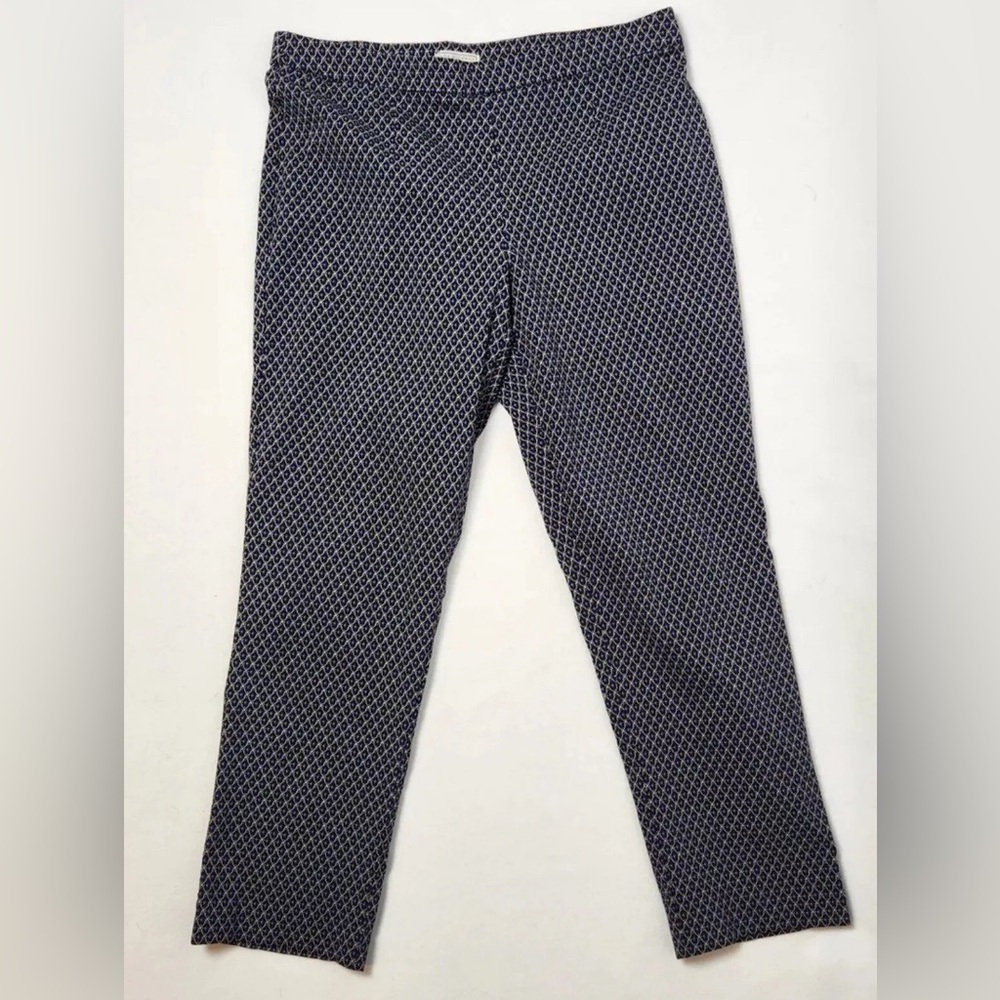 Stylish Black blue White Patterned Pants